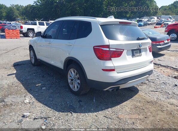 5UXWZ7C59H0T44467 2017 BMW X3 White Հետևի ձախ