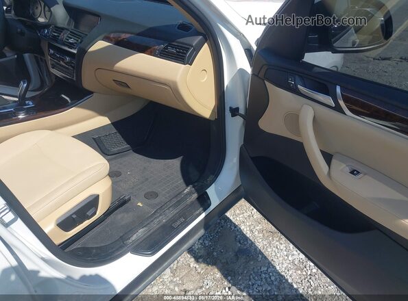 5UXWZ7C59H0T44467 2017 BMW X3 White Սալոնի դիմացի տեսք