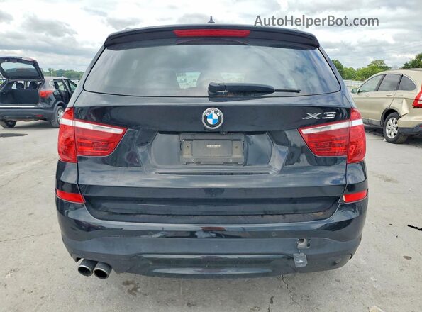5UXWZ7C59H0U44973 2017 BMW X3 Black Հետևի տեսք