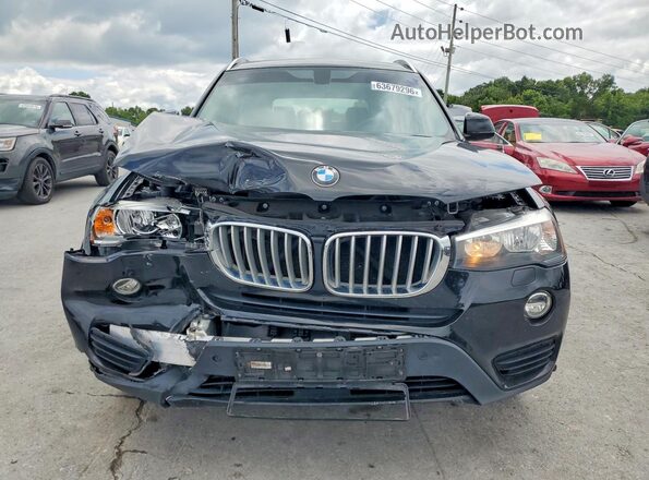 5UXWZ7C59H0U44973 2017 BMW X3 Black Դիմացի տեսք