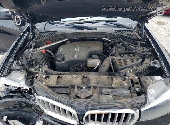 5UXWZ7C59H0U44973 2017 BMW X3 Black Շարժիչի բաժամունքի տեսք