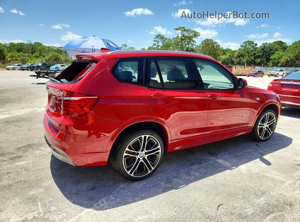 5UXWZ7C5XH0T44462 2017 BMW X3 Red Trasero derecho