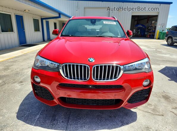 5UXWZ7C5XH0T44462 2017 BMW X3 Red Vista frontal