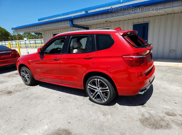 5UXWZ7C5XH0T44462 2017 BMW X3 Red Trasero izquierdo