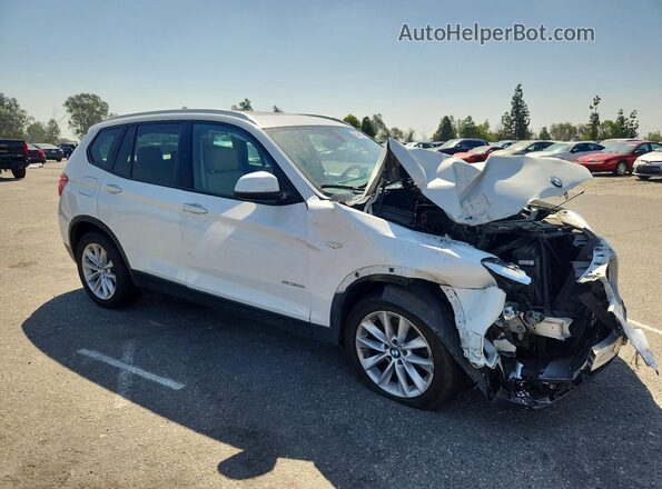 5UXWZ7C5XH0U45596 2017 BMW X3 White Передня права чверть