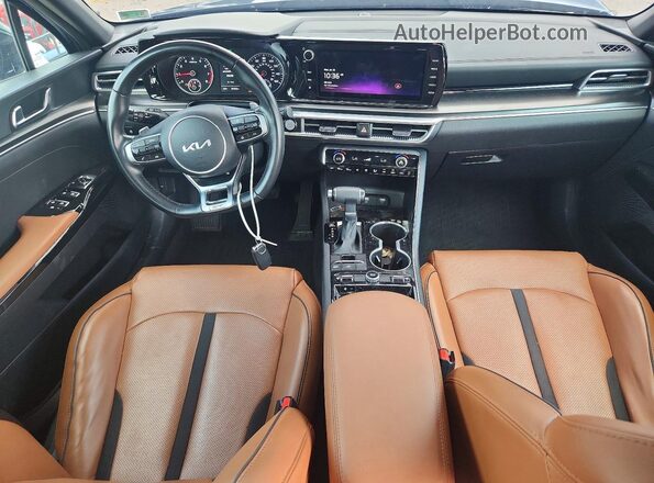 5XXG44J8XRG245415 2024 KIA K5 Blue წინა პანელის ხედი