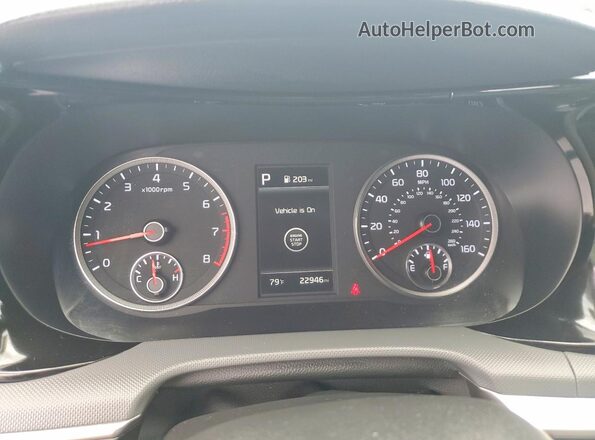 5XXG64J24RG235582 2024 KIA K5 Blue ხელსაწყოთა პანელის ხედი