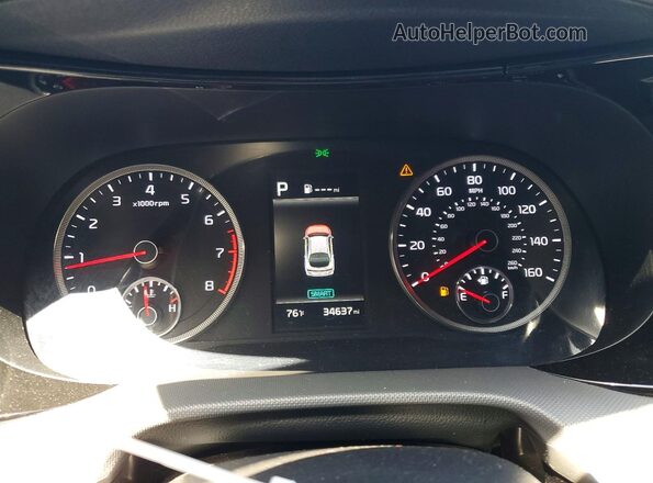 5XXG64J25RG229225 2024 KIA K5 Gray ხელსაწყოთა პანელის ხედი