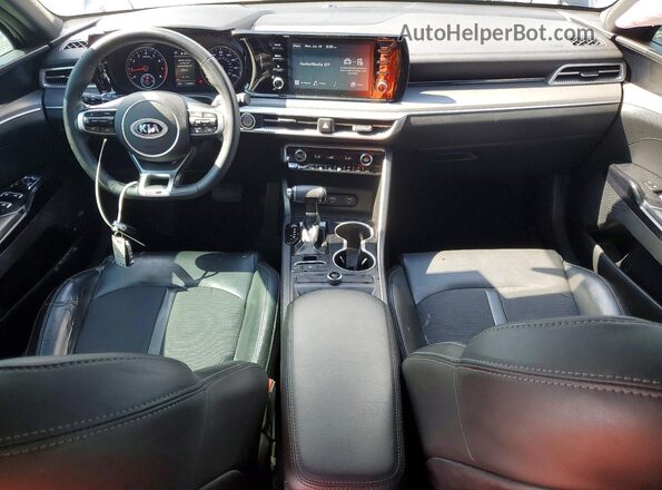 5XXG64J27MG077988 2021 KIA K5 Black Widok deski rozdzielczej