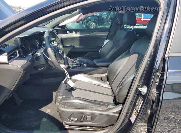 5XXG64J27MG077988 2021 KIA K5 Black Widok wnętrza z przodu