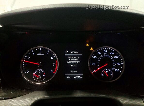 5XXG64J27RG243904 2024 KIA K5 Gray Instrument cluster view