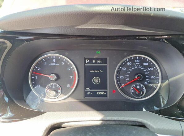 5XXG64J28NG092985 2022 KIA K5 Red Instrument cluster view