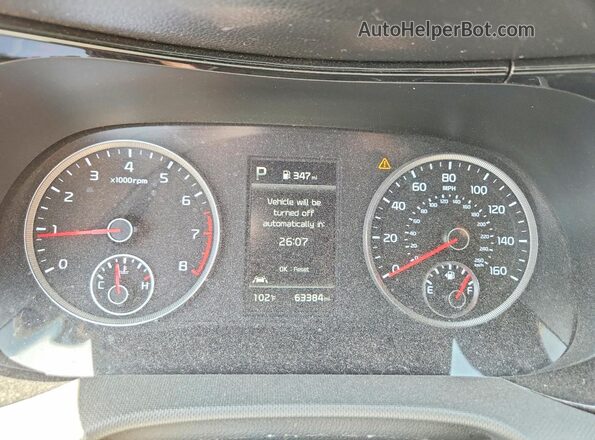 5XXG64J2XPG221358 2023 KIA K5 White Vista del cuadro de instrumentos