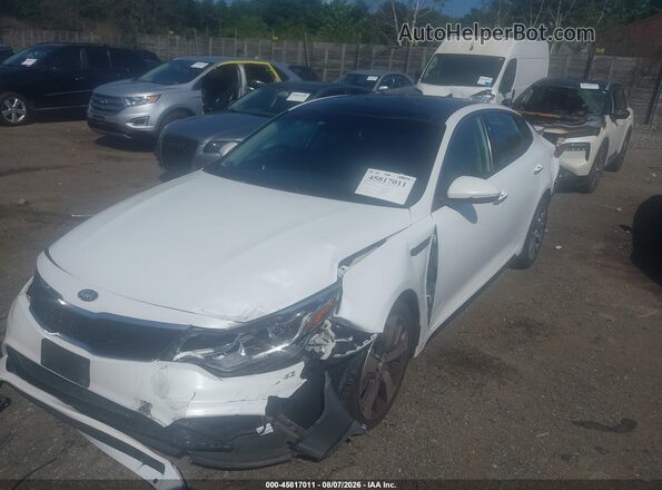 5XXGT4L30KG290969 2019 KIA OPTIMA White Front left