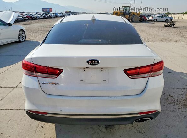 5XXGT4L31GG059652 2016 KIA OPTIMA White Հետևի տեսք