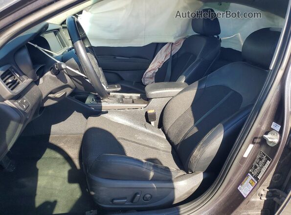 5XXGT4L32KG319730 2019 KIA OPTIMA Gray წინა სალონის ხედი