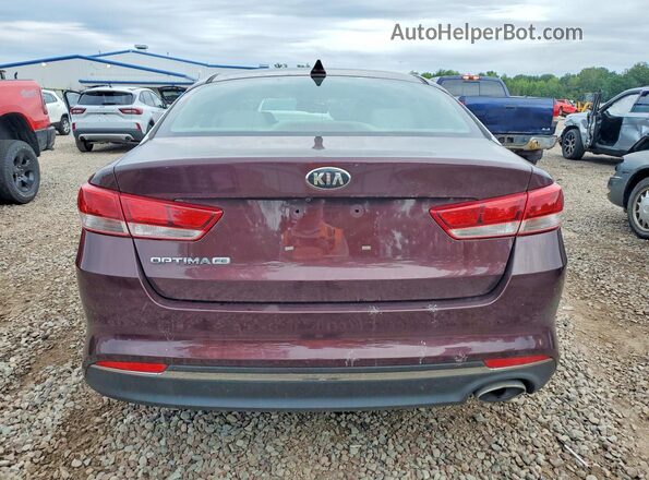 5XXGT4L33GG024112 2016 KIA OPTIMA Maroon Հետևի տեսք