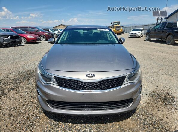 5XXGT4L33GG071916 2016 KIA OPTIMA Gray VIN կոդի պիտակի տեսք