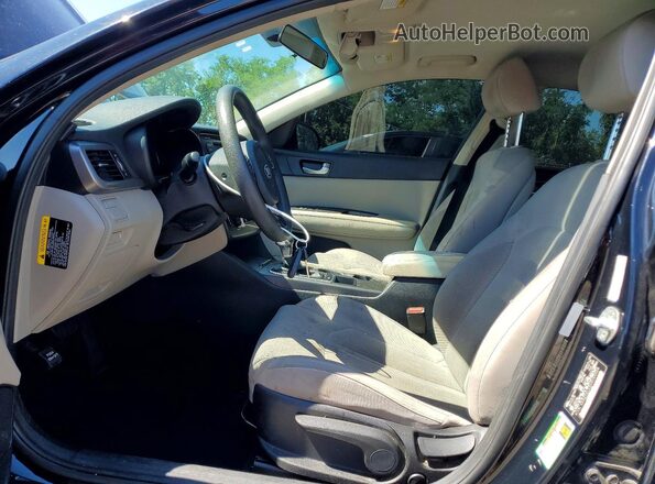 5XXGT4L33HG123028 2017 KIA OPTIMA Черный Вид салона спереди