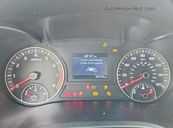 5XXGT4L34KG289730 2019 KIA OPTIMA Burgundy Widok zestawu wskaźników