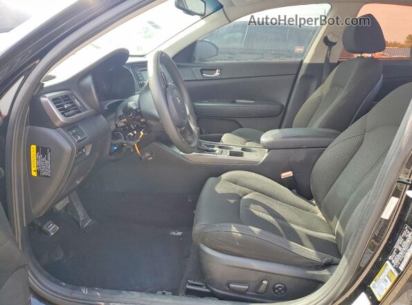 5XXGT4L35GG120274 2016 KIA OPTIMA Black Widok wnętrza z przodu