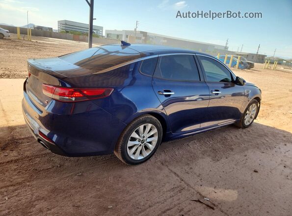 5XXGT4L35JG188792 2018 KIA OPTIMA Blue Trasero derecho