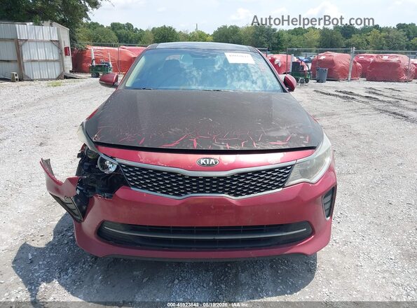 5XXGT4L35JG224979 2018 KIA OPTIMA Red Սարքավորումների վահանակի տեսք