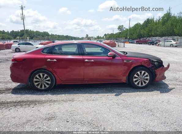 5XXGT4L35JG224979 2018 KIA OPTIMA Red Սալոնի հետևի տեսք
