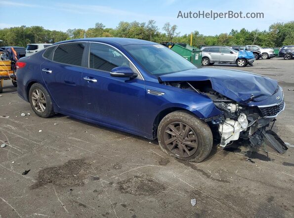 5XXGT4L37KG352805 2019 KIA OPTIMA Blue Front right
