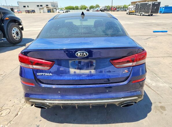 5XXGT4L37KG370835 2019 KIA OPTIMA Blue Widok z tyłu