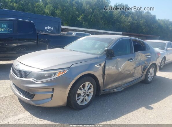 5XXGT4L38GG026809 2016 KIA OPTIMA Silver Przód lewy