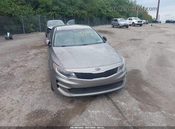 5XXGT4L39GG040444 2016 KIA OPTIMA Gray Դիմացի տեսք
