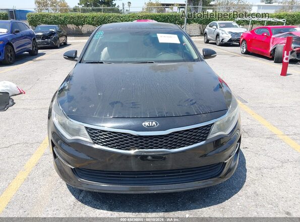 5XXGT4L39GG056045 2016 KIA OPTIMA Black Առջևի վահանակի տեսք