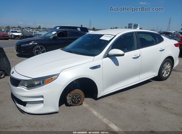 5XXGT4L39GG066459 2016 KIA OPTIMA White Вид спереду