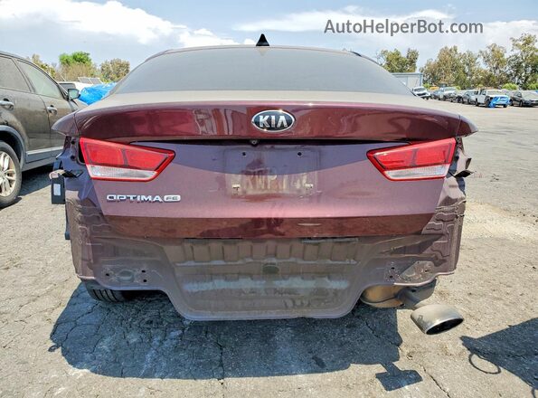5XXGT4L39GG109777 2016 KIA OPTIMA Burgundy უკანა ხედი