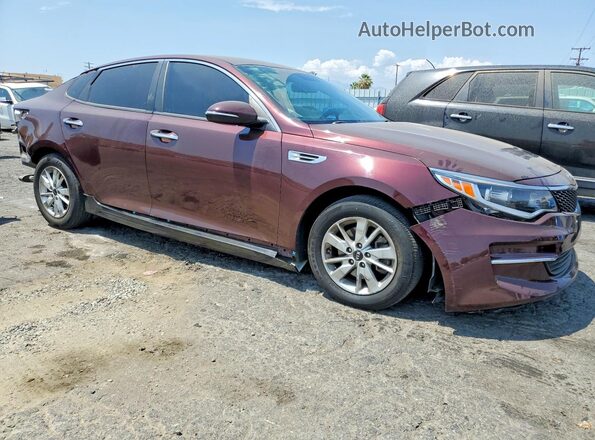 5XXGT4L39GG109777 2016 KIA OPTIMA Burgundy წინა მარჯვენა