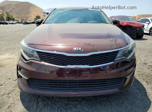 5XXGT4L39GG109777 2016 KIA OPTIMA Burgundy წინა ხედი