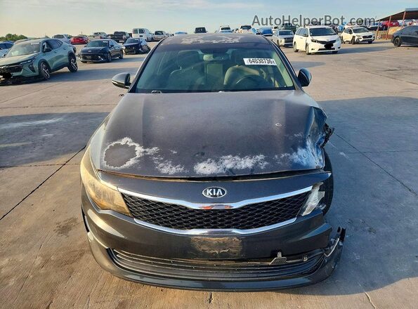 5XXGT4L3XGG024396 2016 KIA OPTIMA Gray წინა ხედი
