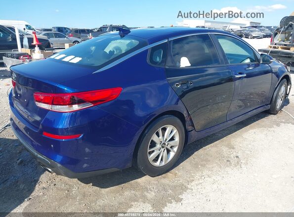 5XXGT4L3XKG279834 2019 KIA OPTIMA Blue Задня права чверть