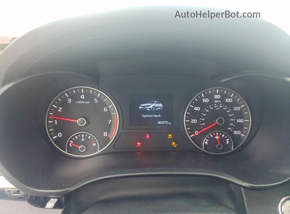 5XXGU4L18LG396924 2020 KIA OPTIMA Белый Вид щитка приборов