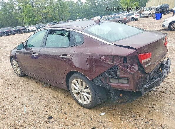 5XXGU4L30GG083745 2016 KIA OPTIMA Burgundy Tył lewy