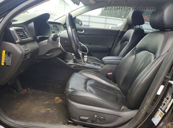 5XXGU4L30GG109079 2016 KIA OPTIMA Черный Вид салона спереди