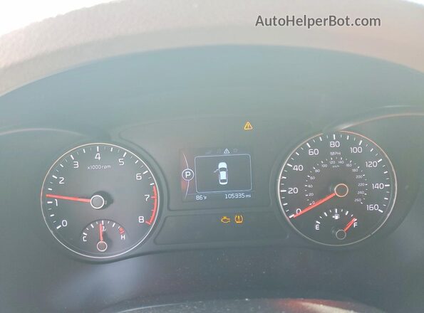 5XXGU4L30HG163712 2017 KIA OPTIMA White Widok zestawu wskaźników