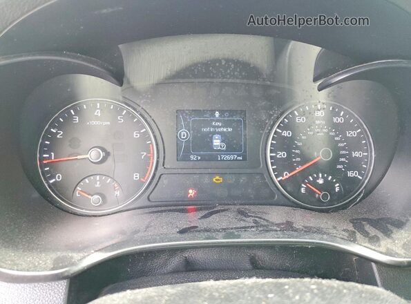 5XXGU4L33GG014127 2016 KIA OPTIMA Gray Vista del cuadro de instrumentos