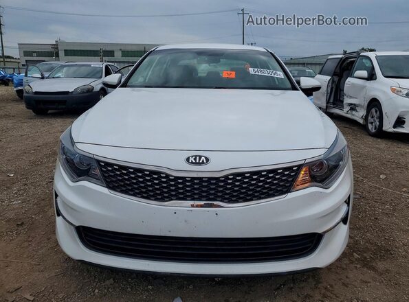 5XXGU4L36GG006801 2016 KIA OPTIMA White Вид спереду