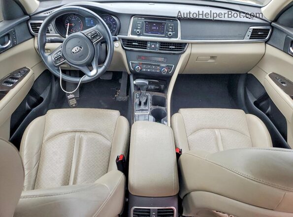 5XXGU4L36GG006801 2016 KIA OPTIMA White Вид панелі приладів