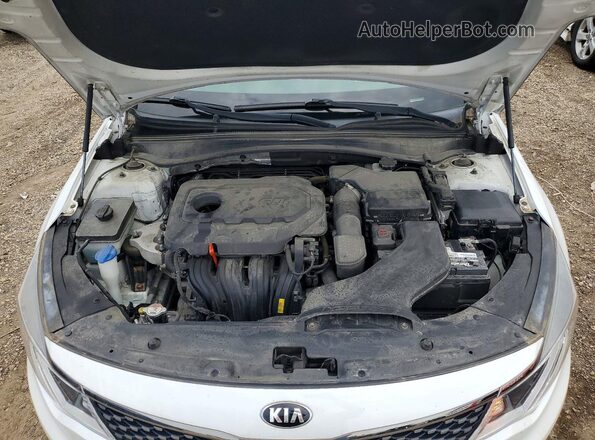 5XXGU4L36GG006801 2016 KIA OPTIMA White Вид задньої частини салону