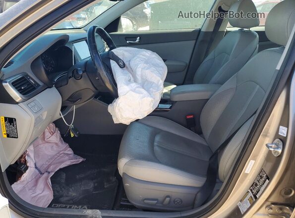 5XXGU4L37GG011022 2016 KIA OPTIMA Gray წინა სალონის ხედი