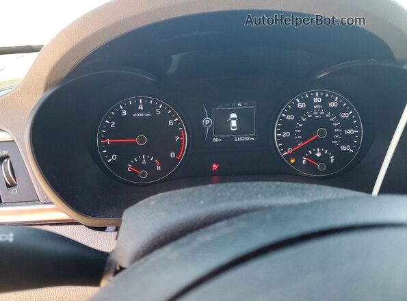 5XXGU4L37GG011022 2016 KIA OPTIMA Gray ხელსაწყოთა პანელის ხედი