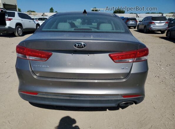 5XXGU4L37GG011022 2016 KIA OPTIMA Gray უკანა ხედი